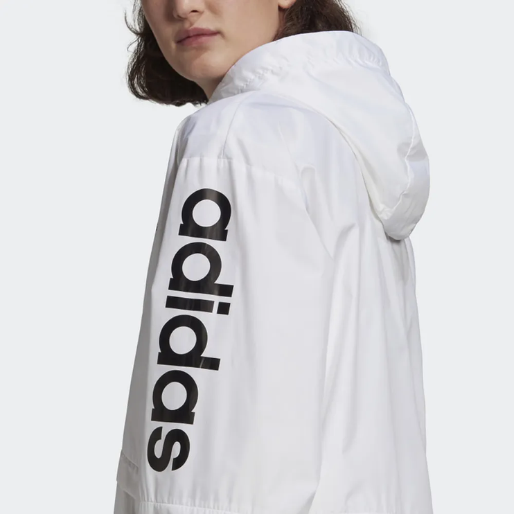 Adidas Ess Women's Oversized Windbreaker Jacket White