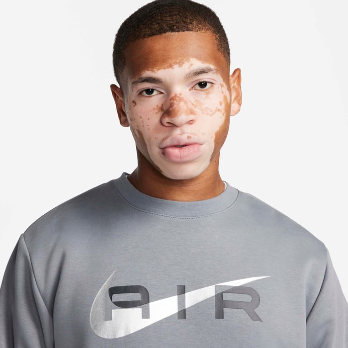 Nike Air Swoosh Fleece Sweatshirt  Grey