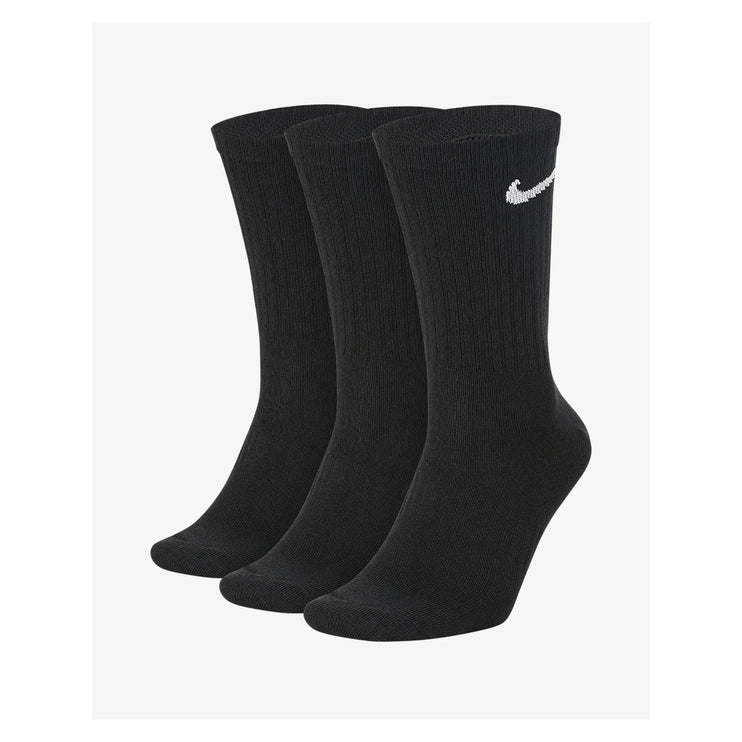 Nike Everyday Black Socks Lightweight Dri Fit Crew Sports Socks