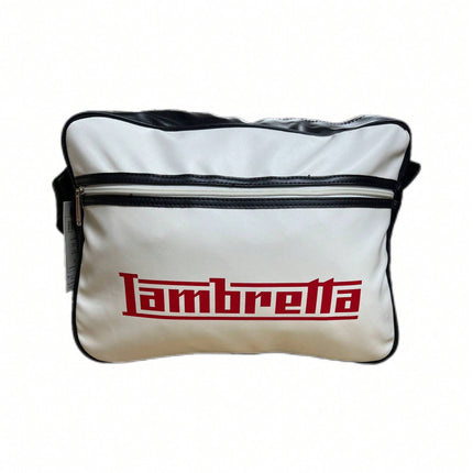 Lambretta Classic Retro Shoulder Bag Black/White