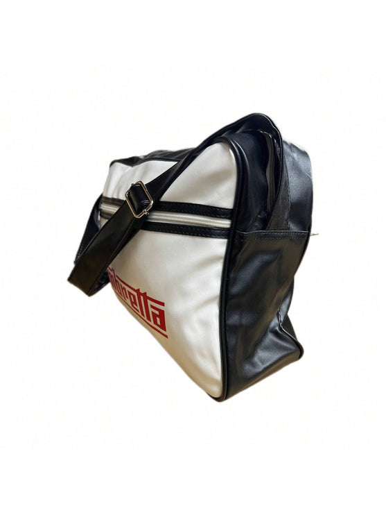 Lambretta Classic Retro Shoulder Bag Black/White