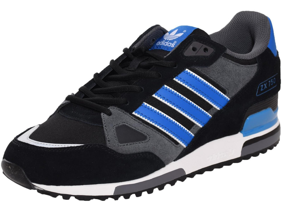 Adidas Originals ZX 750 Trainers Black/Royal Blue