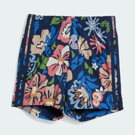 Adidas Originals Girls Short & T-Shirt Set Blue
