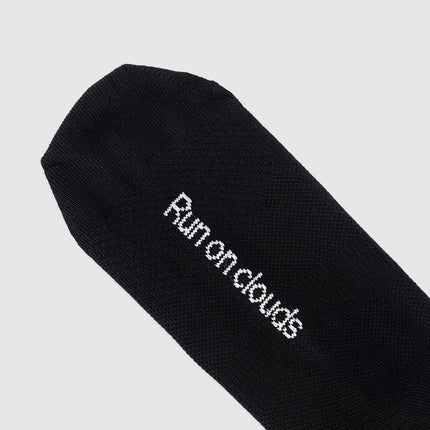 ON Running Socks High 3 Pack Black