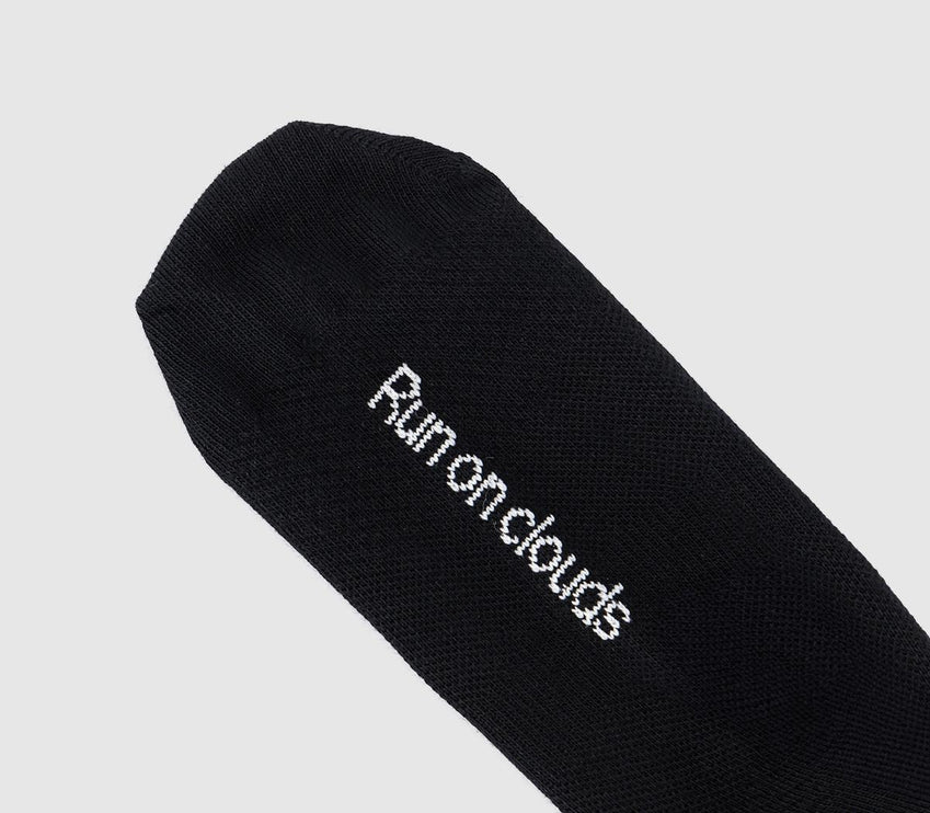 ON Cloud Running Socks High 3 Pack Black