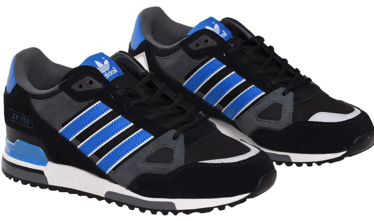 Adidas Originals ZX 750 Trainers Black/Royal Blue