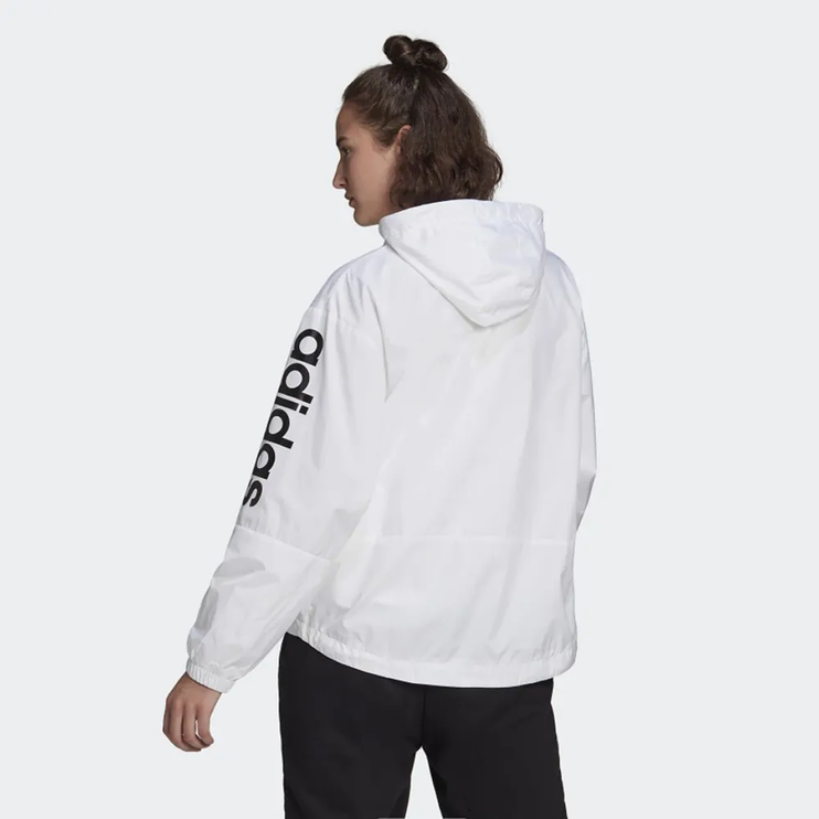 Adidas Ess Women's Oversized Windbreaker Jacket White