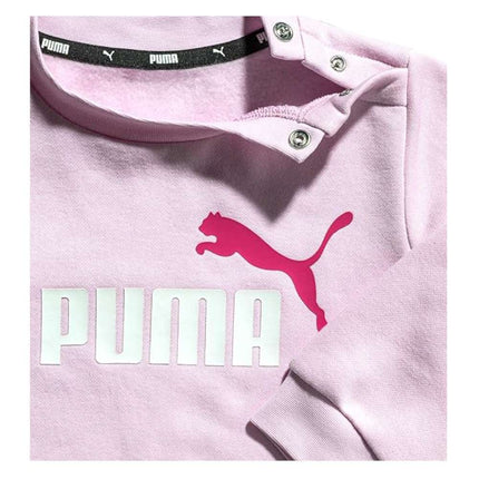 Puma Infant Girls Tracksuit Baby Pink Mini Cat Jogsuit