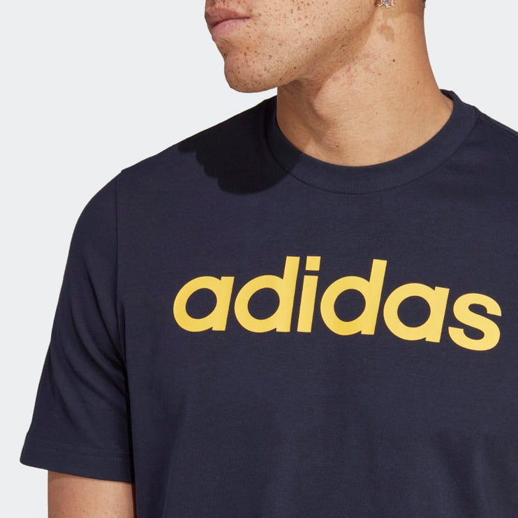 Adidas Essentials Linear T-Shirt Navy