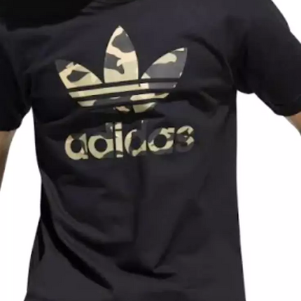 Adidas Originals Camo 3 Stripe T-Shirt Black