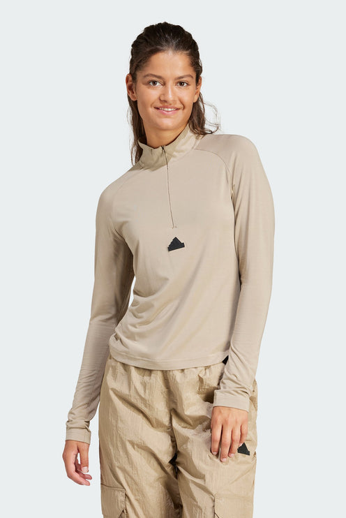 Adidas Women's Fitness Top Beige