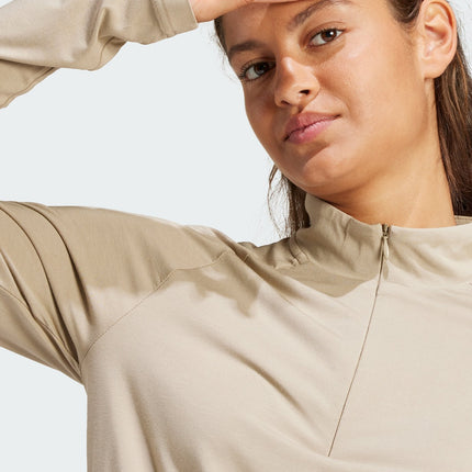 Adidas Women's Fitness Top Beige