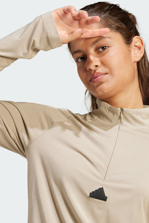 Adidas Women's Fitness Top Beige