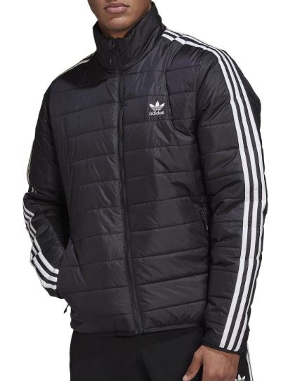 Men's Black Adidas Originals Stand Up Collar Jacket