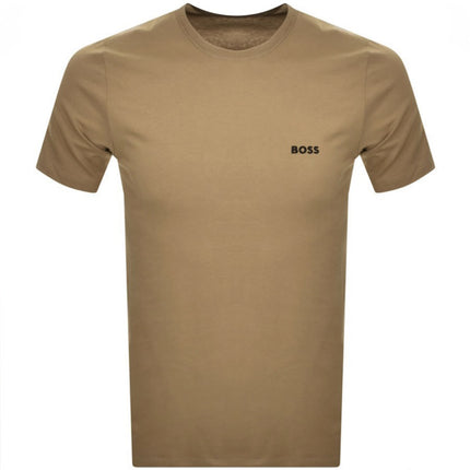 BOSS Crew Neck Classic T-Shirt 3 Pack Black/White/Beige