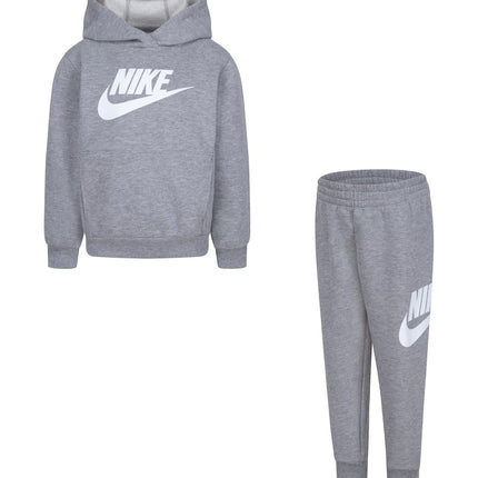 Nike Kids Unisex Fleece Hooded Tracksuit Grey