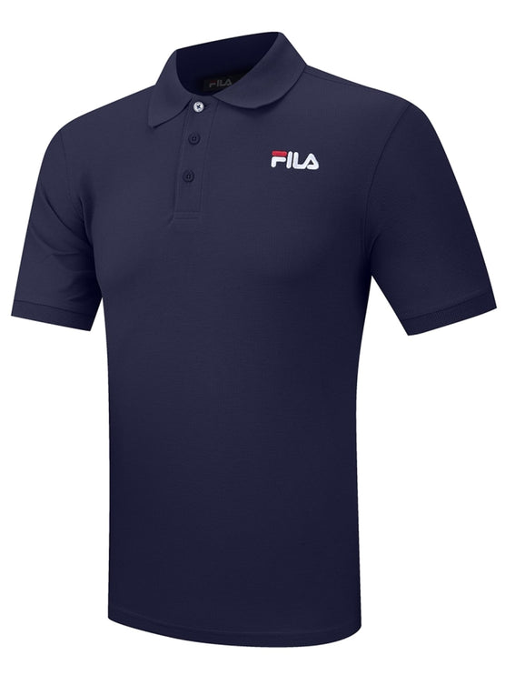 FILA Otis Graphic Polo Shirt Navy