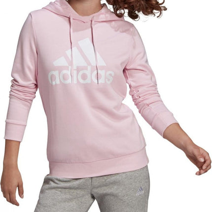Adidas Women's Overhead Fleece Hoodie Pink