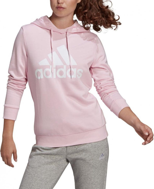Adidas Women's Overhead Fleece Hoodie Pink