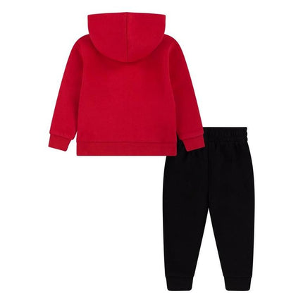 Air Jordan Fleece Unisex Hooded Full Zip Tracksuit Red/Black