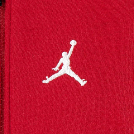 Air Jordan Fleece Unisex Hooded Full Zip Tracksuit Red/Black