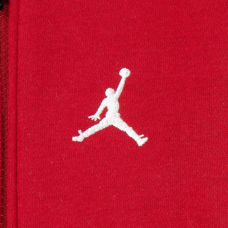 Air Jordan Fleece Unisex Hooded Full Zip Tracksuit Red/Black