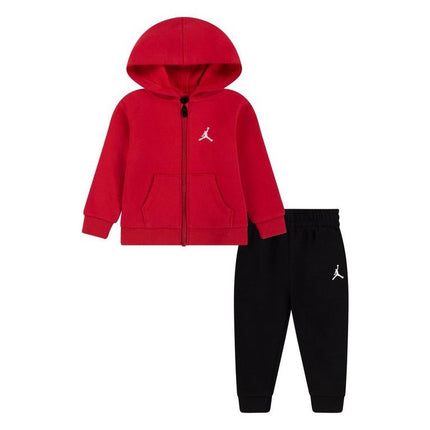 Air Jordan Fleece Unisex Hooded Full Zip Tracksuit Red/Black