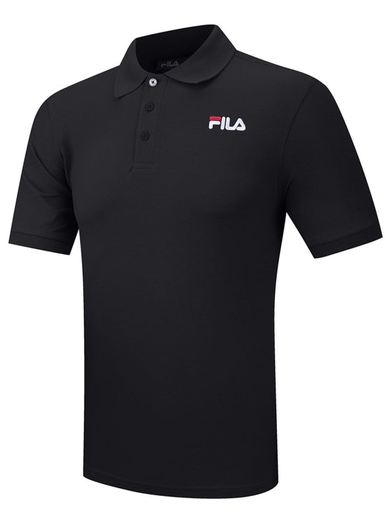 FILA Otis Graphic Polo Shirt Black