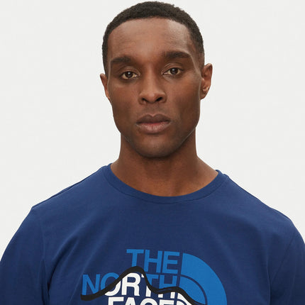 The North Face Mountain Line Estate Blue T-Shirt