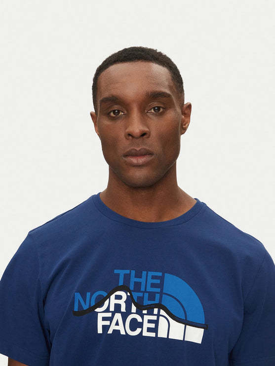 The North Face Mountain Line Estate Blue T-Shirt