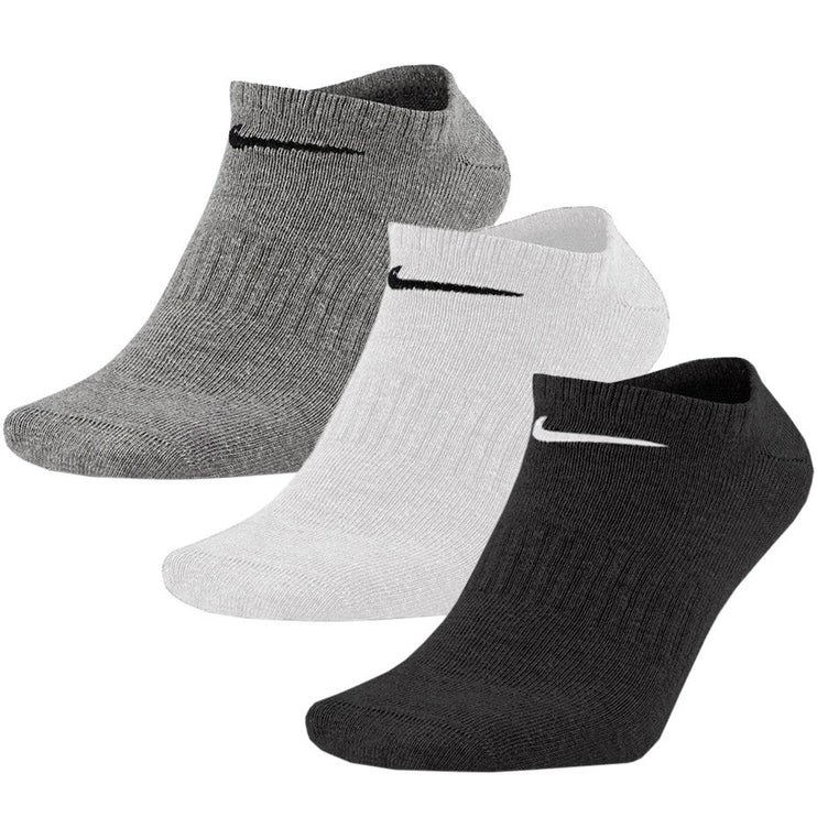Nike Socks Everyday Lightweight 3 Pack Grey/White/Black