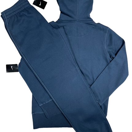 Nike Club Men's Hooded Tracksuit Navy