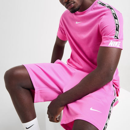 Nike Repeat Tape Short & T-Shirt Set Pink