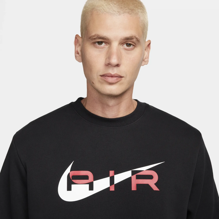 Nike Air Swoosh Fleece Sweatshirt Black/Red