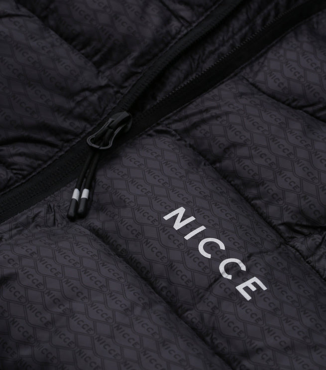 NICCE Boys Hooded Repeater Jacket Black