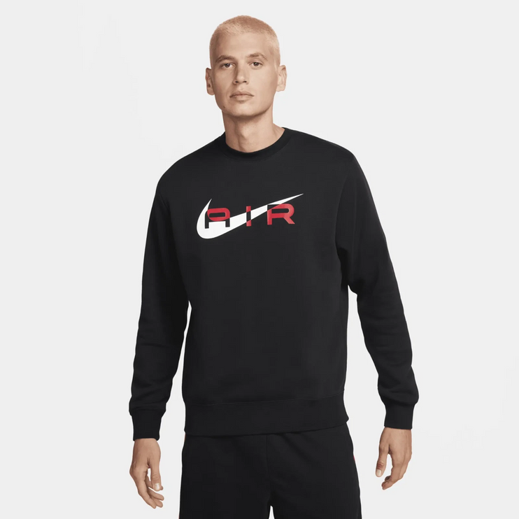 Nike Air Swoosh Fleece Sweatshirt Black/Red