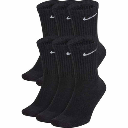 Nike Everyday 6 Pack Cushioned Crew Socks Black