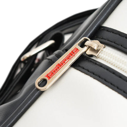 Lambretta Classic Retro Shoulder Bag Black/White