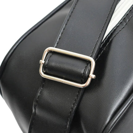 Lambretta Classic Retro Shoulder Bag Black/White