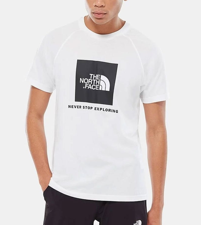 The North Face Raglan Redbox White T-Shirt
