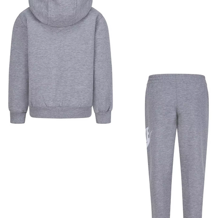 Nike Kids Unisex Fleece Hooded Tracksuit Grey