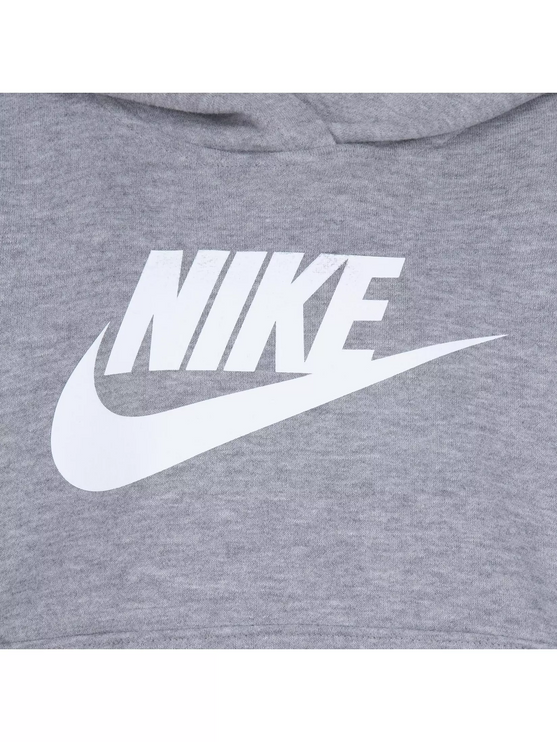 Nike Kids Unisex Fleece Hooded Tracksuit Grey
