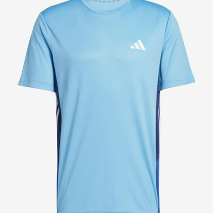 Adidas Essentials Seasonal Colourblock T-Shirt Blue