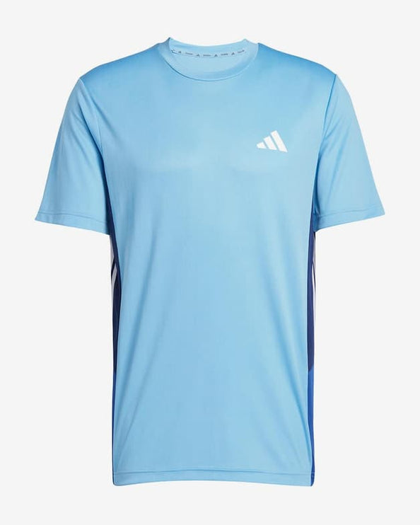 Adidas Essentials Seasonal Colourblock T-Shirt Blue