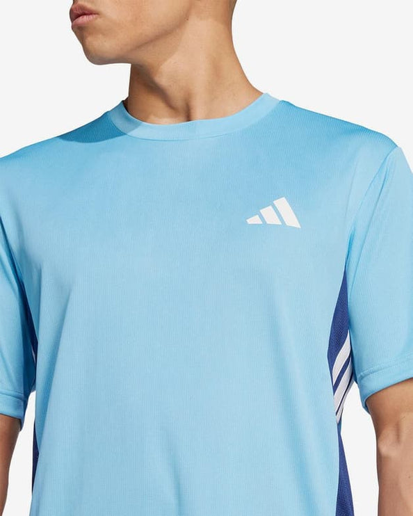 Adidas Essentials Seasonal Colourblock T-Shirt Blue