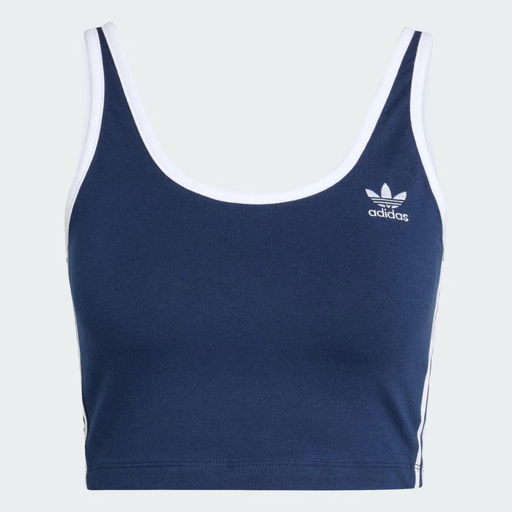 Adidas Originals Women's 3S Crop Top Top Navy