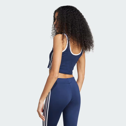 Adidas Originals Women's 3S Crop Top Top Navy