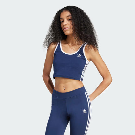 Adidas Originals Women's 3S Crop Top Top Navy