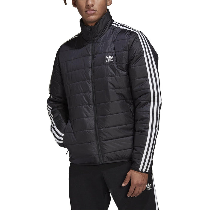 Black Adidas Originals Stand Up Collar Jacket