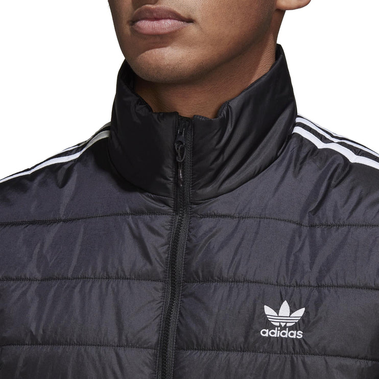 Black Adidas Originals Stand Up Collar Jacket